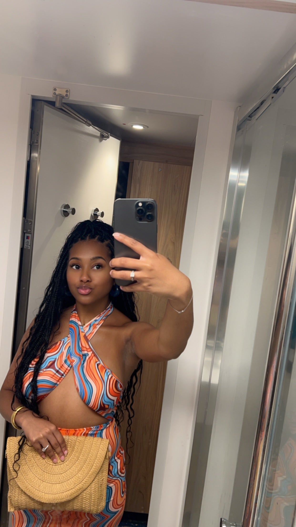 “Bahama Mama” 2 pc set🧡💙🤍🤎🏝️